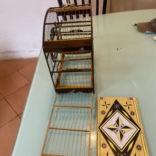 Gaiola de inox auto luxo com fundo removível