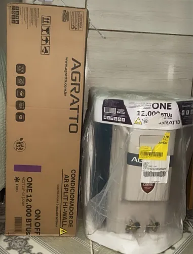 Ar condicionado novo na caixa 