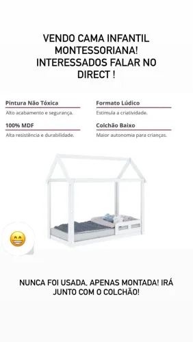 Cama Montessoriana infantil 