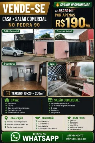 Casa e comércio ao lado