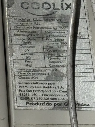 Ar condicionado Midea 30000 btus