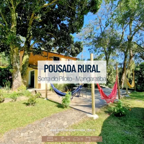 Pousada Rural com restaurante na Serra do Piloto - Mangaratiba/RJ