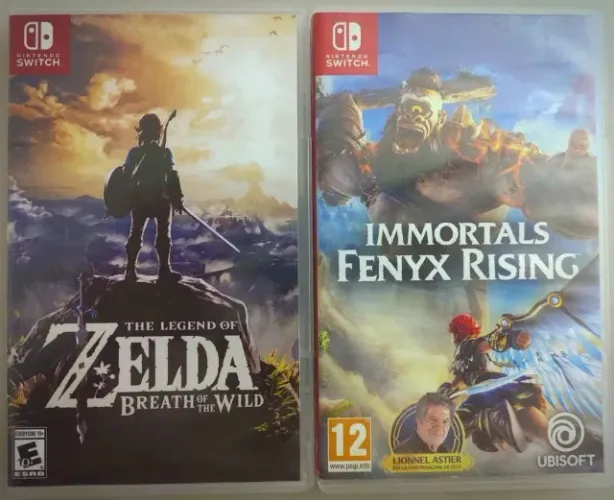 Jogos Nintendo Switch: Zelda Breath of the Wild + Immortals Fenyx Rising