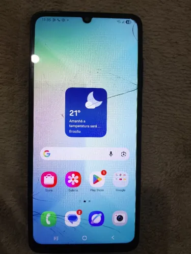 Samsung Galaxy A06 128GB - Tela Trincada - R$ 200