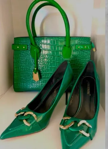 Scarpin Verde Esmeralda | Tam 38