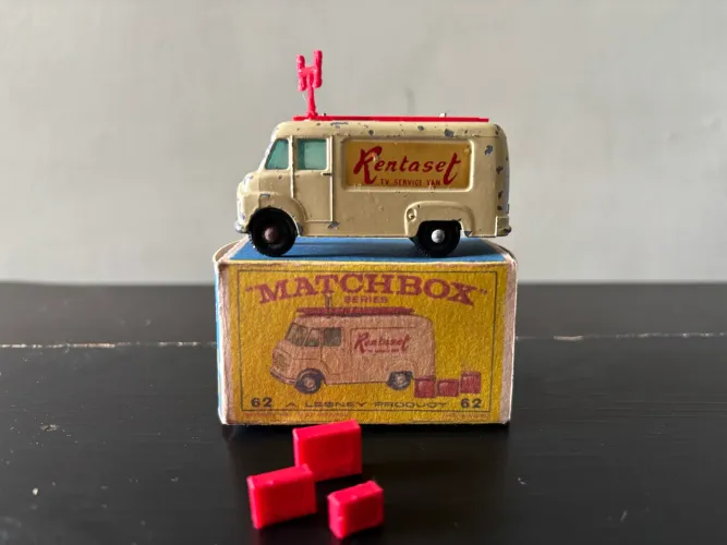 Matchbox Lesney TV Service Van da década de 1960. 