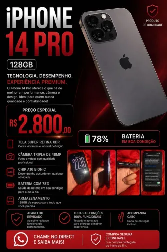 iPhone 14 Pro - 128gb - 78% ?