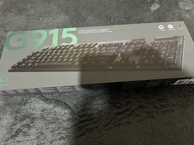 Teclado Mecânico Gamer Sem Fio G915 Lightspeed Logitech Preto