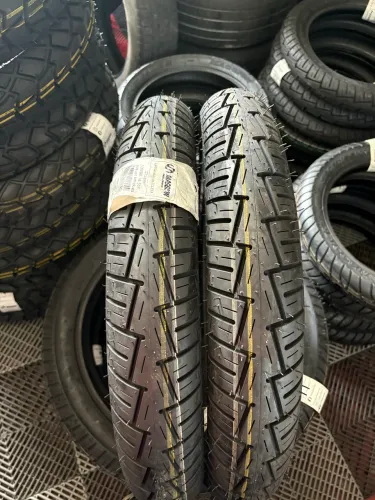 01 pneu traseiro 100/90 R18 Sem câmara