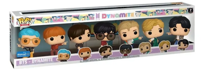 Funko Pop BTS Dynamite 7-pack Original Walmart Exclusive Raro