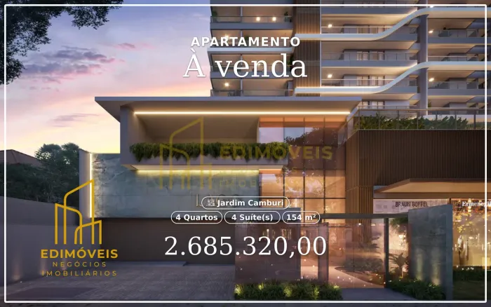 Não Perca! Apartamentos de 4 Suítes em Jardim Camburi