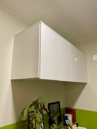 Armário Aéreo 4 Portas Branco 155cm