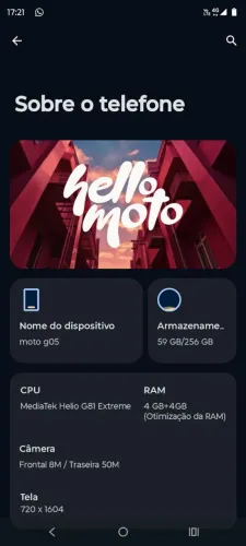 Moto G05 256gb Verde