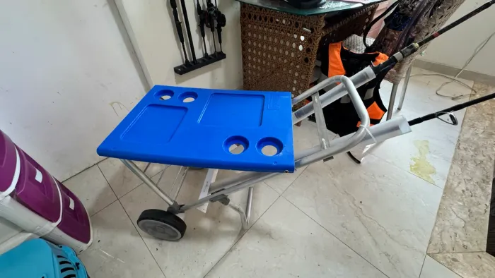 Carrinho de pesca em alumínio