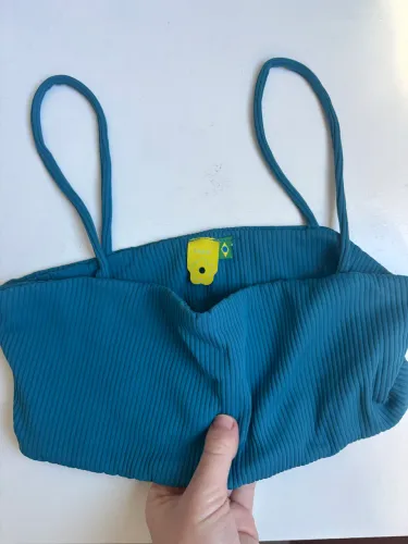 Cropped / Top Farm azul P