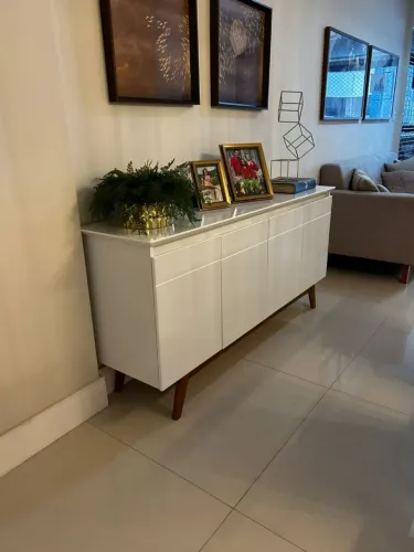 Buffet branco MDF 4 portas