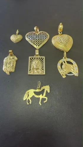 Pingentes de ouro 18k procedência garantia eterna