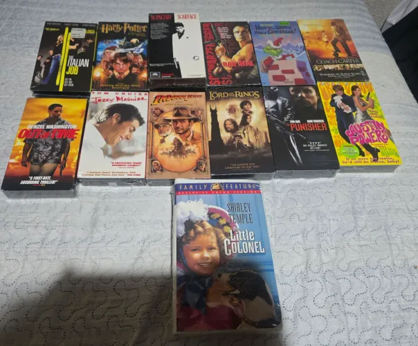 Lote VHS Filmes Clássicos - LACRADOS - Importado EUA Colecionador