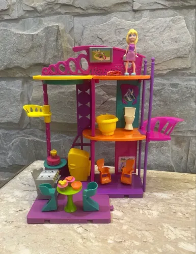 casa polly pocket cola e descola