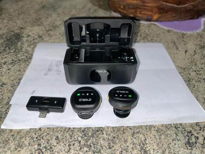 Microfone de lapela 