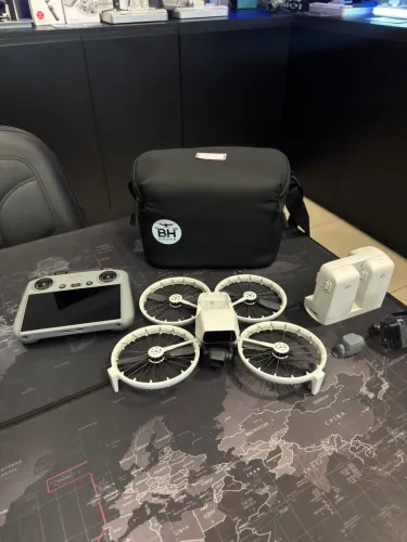 Drone dji flip combo com tela e 3 baterias