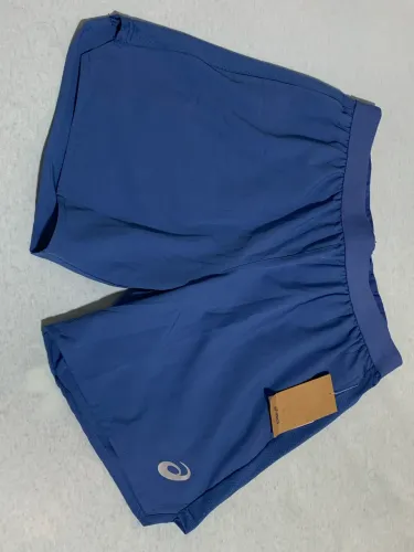 Bermuda corrida asics masculina azul 