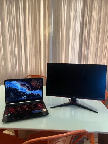 Notebook Acer Nitro 5 + Monitor Gamer AOC 24? DE BRINDE - i5 + 24GB RAM + GTX 1650