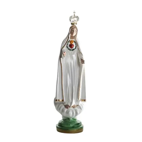 Nossa Senhora de Fátima 60cm - Coração Gesso Resinado