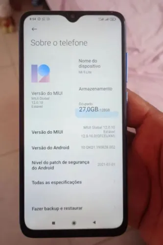 Xiaomi mi9lite Tem q desbloquear e por tampa