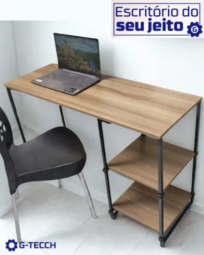 Escrivaninha Industrial 1,1m NOVA Mesa Multiuso para Computador Notebook Estudo Escritório