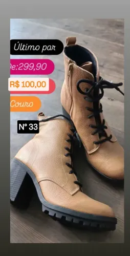 BOTA COURO 33