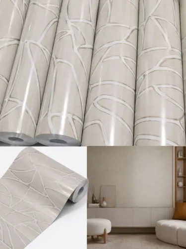 Papel de parede vinílico importado marmorizado 10 metros cada