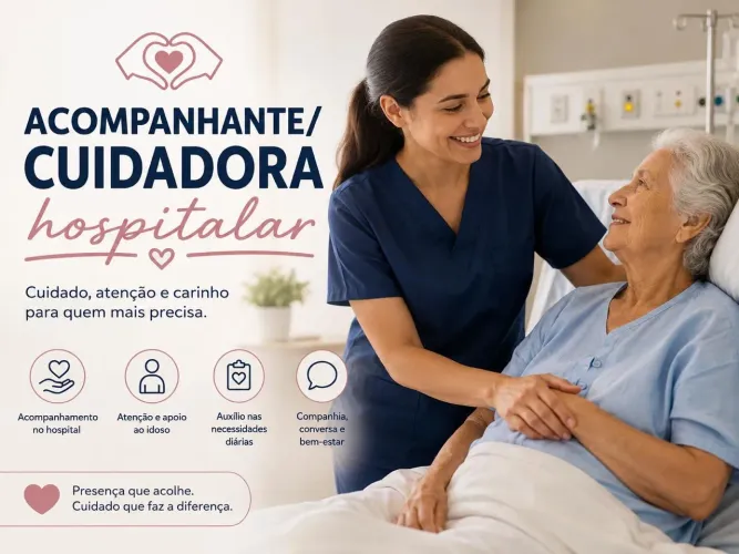 Cuidadora de idosos Hospitalar