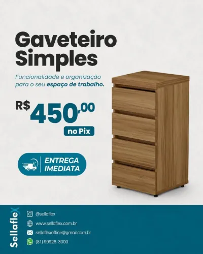 Gaveteiro para o seu escritório!