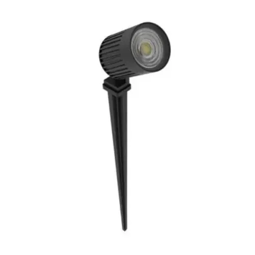 Espeto de Jardim LED Interlight Finco 6W 2700K Preto p/ Iluminação Externa IP66