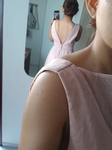 Vestido de madrinha (rosa claro)