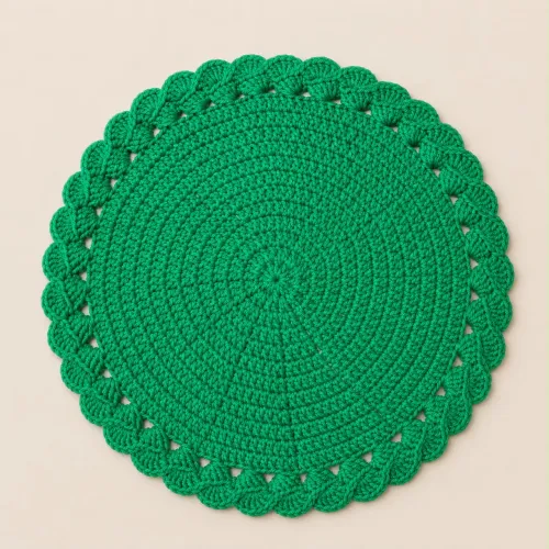 Suplat em crochê verde