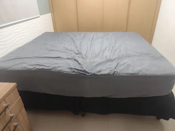 Cama box com colchão mola ensacada