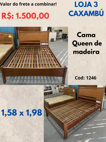 Cama Queen de Madeira