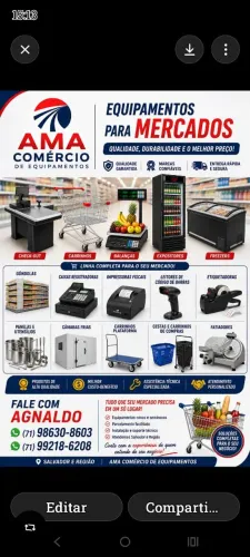 Equipamentos para Mercado e Bares