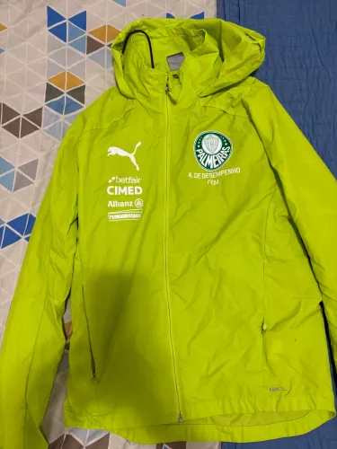 Jaqueta Puma Palmeiras Corta Vento Treino 2025 Verde