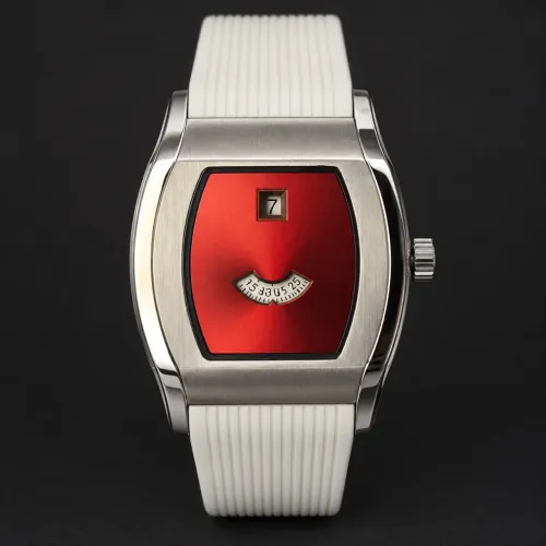 Specht & Söhne Jump Hour Automático Vermelho ? Sem Uso