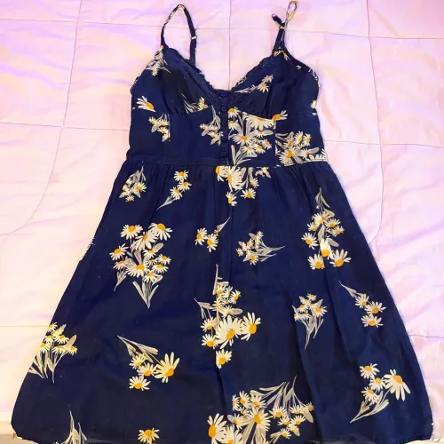 Vestido azul florido