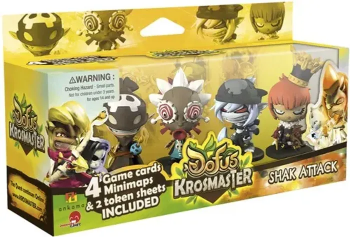 Krosmaster Arena - S1 expansion Pack #8 - Shak Attack Boardgame - Jogo de tabuleiro