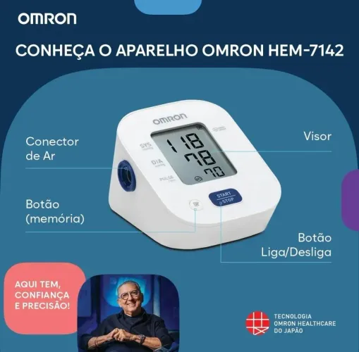 Aparelho Monitor Medidor Pressão Arterial Omron