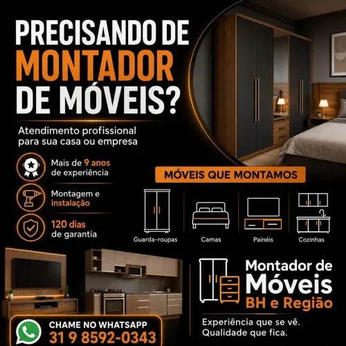 Montador de móveis profissional BH