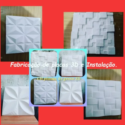 Placas de gesso 3D