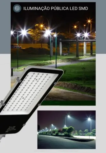 LUMINÁRIA VIA PUBLICA LED P/POSTE 100w - 200w - 300w - 400w.