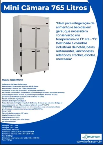 Geladeira comercial 4 portas 