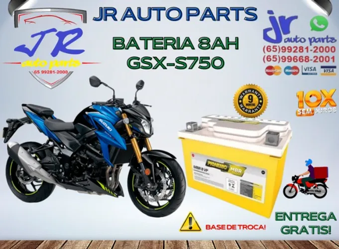 Bateria Pioneiro 8AH Gsx-S750